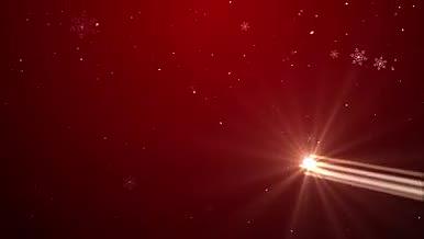 光线粒子唯美圣诞节圣诞树灯视频的预览图